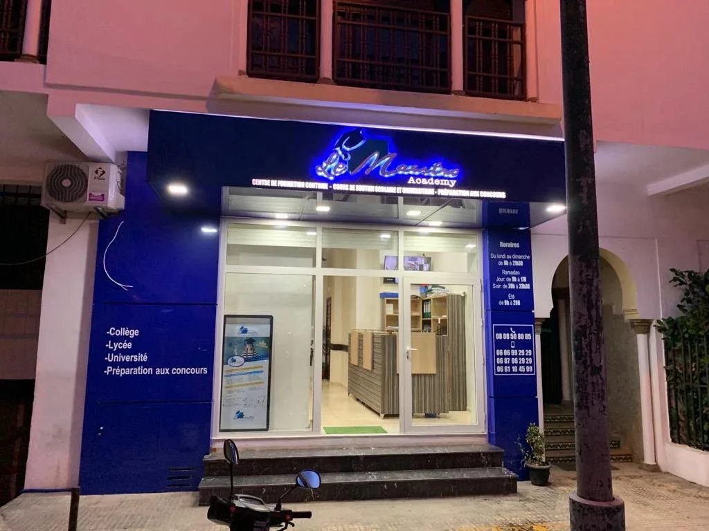 Devanture du centre Le Maestro Academy à Rabat Agdal